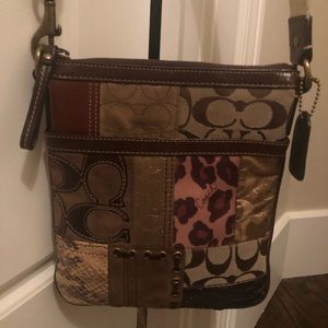 Coach multi-design messenger crossbody bag